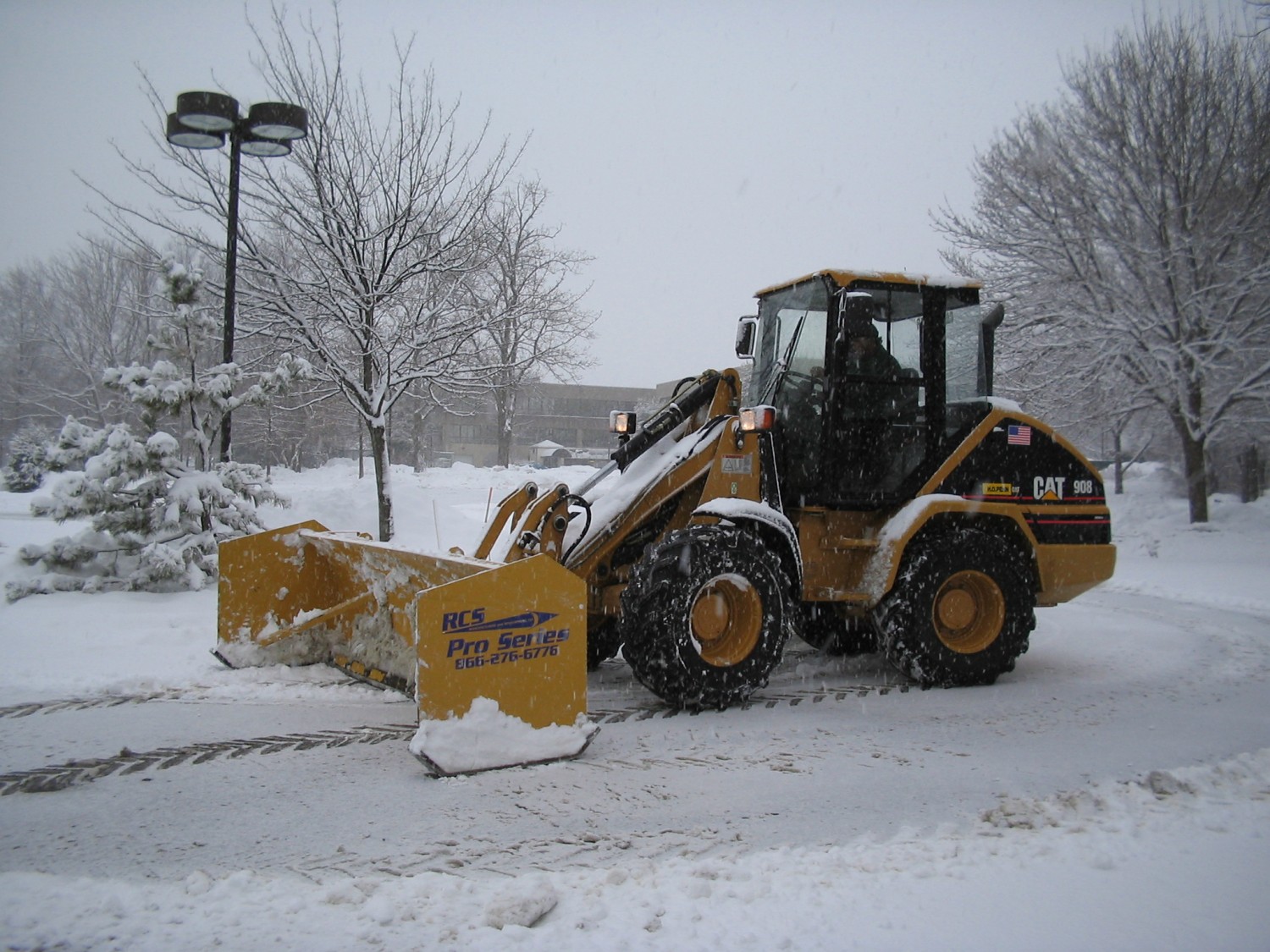 Snow plowing in CT Eastern Land Management